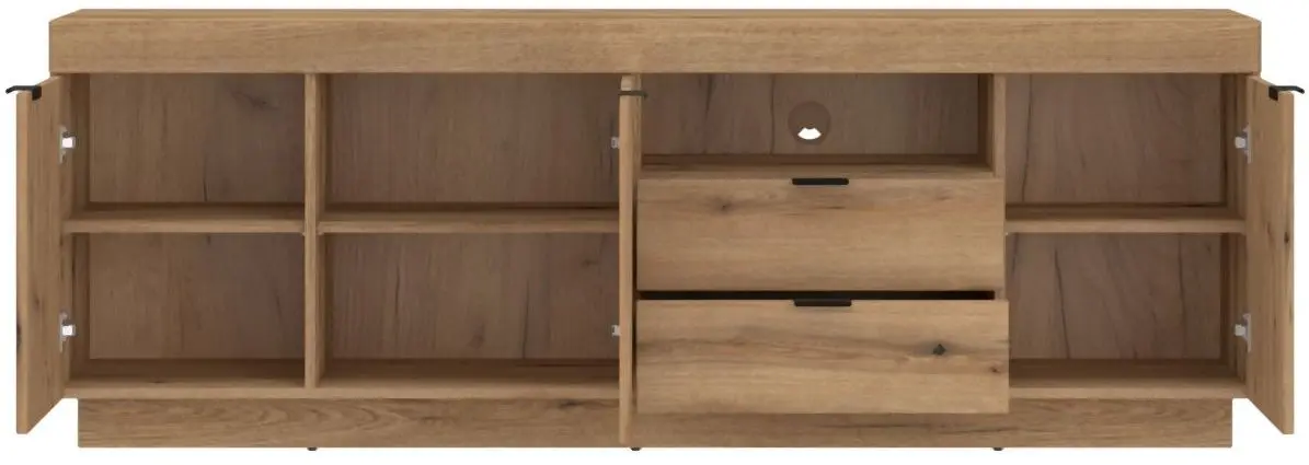 TV-Lowboard Delamar Evoke Eiche 